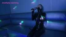 Xiaomeng in Latex Playing Karaoke Water and Sauna Blackout 3