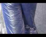 Get an Archive Video with Mara enjoying a shower with her shiny nylon downjacket 9