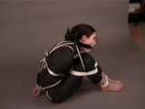 Get 4 classic videos with Lupi wearing shiny nylon rainwear beeing tied and gagged 7