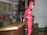 3 Videos with Jill tied and gagged in shiny nylon Rainwear. From 2005-2008! 5
