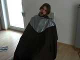 5 short Videos with Katharina tied and gagged in shiny nylon rainwear from 2005-2008 9