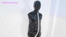 Xiaomeng Mummified with Bondage Tape 9