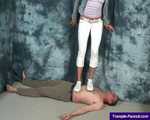 Tyra's slave-exploring-trample with sneakers 8